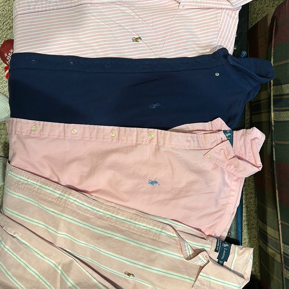 Ralph Lauren - size large - bundle of 4 long sleeve shirts